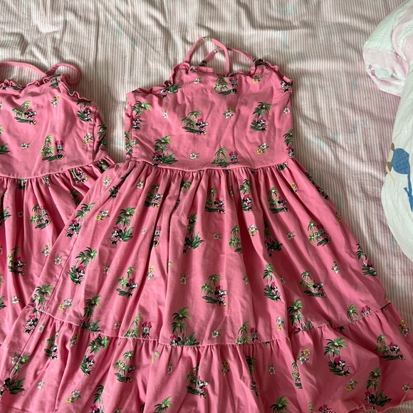 janie and Jack 2 pieces kids Pink Tropical Print Dress